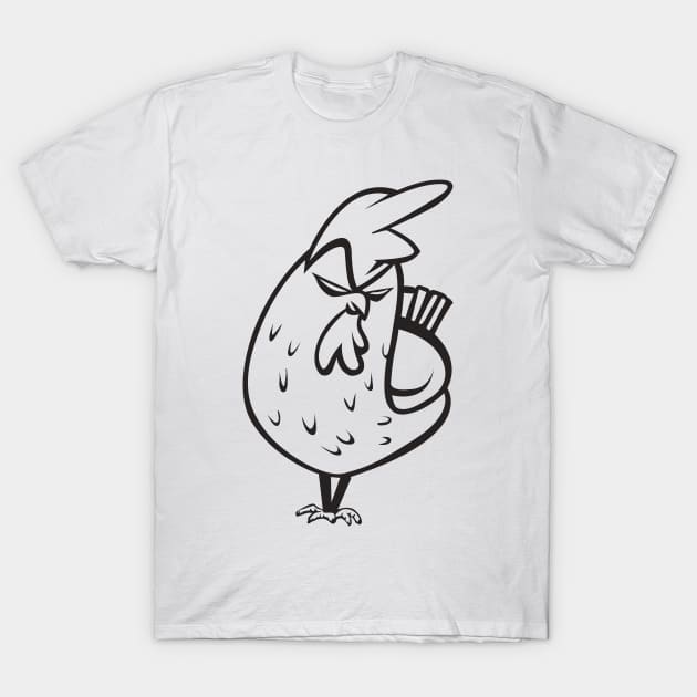 Angry Chicken T-Shirt by Whatastory